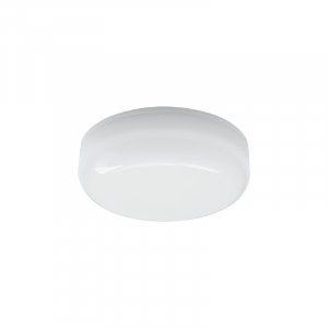 LED PC WHITE CEILING LUMINAIRE 230V AC IP66 12W 1070LM 4000K 180° RA80