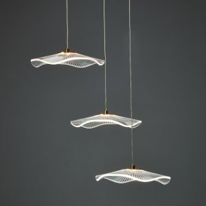 ΚΡΕΜΑΣΤΟ Φ/Σ LED 15W 3000K 1050LM NINFEA ΟΡΕΙΧΑΛΚΟ ΜΕΤ/ΚΟ IP20 D43XH210CM