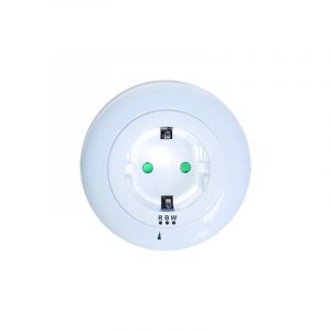 LED ΛΑΜΠΑΚΙ ΝΥΚΤΟΣ 0,5W ΜΕ ΠΡΙΖΑ ΣΟΥΚΟ,ΑΙΣΘΗΤΗΡΑ,ΛΕΥΚΟ/ΜΠΛΕ/ΚΟΚΚΙΝΟ ΦΩΣ,ΛΕΥΚΟ ΠΛΑΣΤΙΚΟ 230V IP20