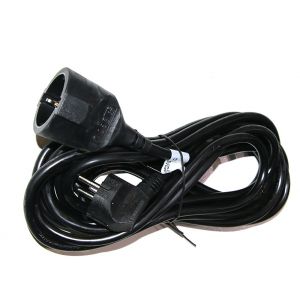 Προέκταση Με Φίς Σούκο Στρογγυλό Καλώδιο 3x1.5mm² 15μ Μαύρη