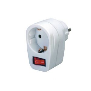 ΠΡΙΖΑ 1508070 BRENNE ΜΕ ΔΙΑΚΟΠΤΗ ON/OFF ΛΕΥΚΗ