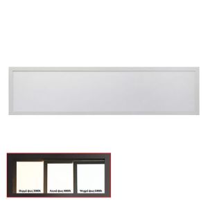 ΦΩΤΙΣΤΙΚΟ ΨΕΥΔΟΡΟΦΗΣ LED PANEL SLIM 30X120 40W 6300K ΛΕΥΚΟ