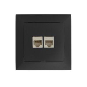 ΠΡΙΖΑ DATA ΔΙΠΛΗ RJ45+RJ45 CAT.6 ΠΛΗΡΗΣ ΑΝΘΡΑΚΙ