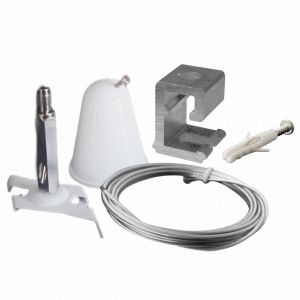 Σέτ ανάρτησης από χαλύβδινο σύρμα 1.5mt White