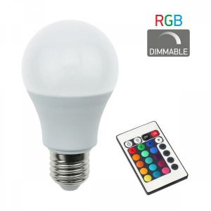 ΛΑΜΠΑ Ε27 RGB + CONTROLER 7.5 WATT