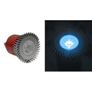 LED ΛΑΜΠΑ ΙΣΧΥΟΣ MR16 3W 230V 1 Led 10° ΜΠΛΕ