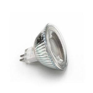 LED ΛΑΜΠΑ MR16 ΓΥΑΛΙΝΟ 5W 12VAC/DC 40° ΨΥΧΡΟ 6200Κ
