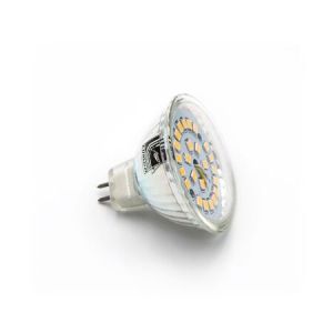 LED ΛΑΜΠΑ MR16 ΓΥΑΛΙΝΟ 5W 12VAC/DC 105° ΨΥΧΡΟ 6200Κ