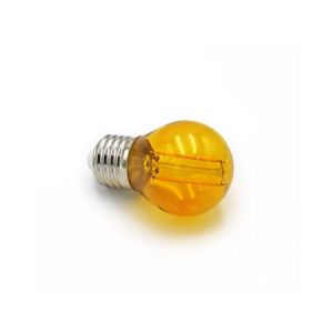 LED ΛΑΜΠΑ COG ΣΦΑΙΡΙΚΟ Ε27 2W 230V ΠΟΡΤΟΚΑΛΙ