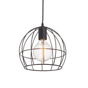 ΜΕΤΑΛΛΙΚΟ ΚΡΕΜΑΣΤΟ Φ/Σ ΜΑΥΡΟ ΠΛΕΓΜΑ Φ24χΗ23cm PROMETHEUS