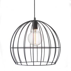 ΜΕΤΑΛΛΙΚΟ ΚΡΕΜΑΣΤΟ Φ/Σ ΜΑΥΡΟ ΠΛΕΓΜΑ Φ40χΗ35cm PROMETHEUS