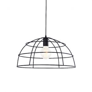 ΚΡΕΜΑΣΤΟ Φ/Σ 1ΧΕ27 ΜΕΤΑΛΛΙΚΟ ΠΛΕΓΜΑ ΜΑΥΡΟ Φ40ΧΗ120CM PROMETHEUS