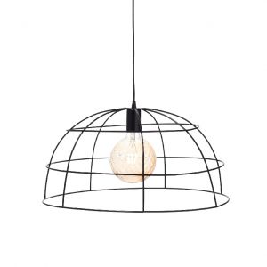 ΚΡΕΜΑΣΤΟ Φ/Σ 1ΧΕ27 ΜΕΤΑΛΛΙΚΟ ΠΛΕΓΜΑ ΜΑΥΡΟ Φ50ΧΗ120CM PROMETHEUS