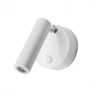 ΕΠΙΤΟΙΧΟ Φ/Σ LED 3W ΜΑΤ ΛΕΥΚΟ ΚΙΝΗΤΟ 50° 210Lm 4.000Κ 230V INYOKA2