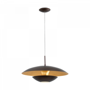 ΚΡΕΜΑΣΤΟ/1 E27 ΚΑΦΕ/ΧΡΥΣΟ NUVANO