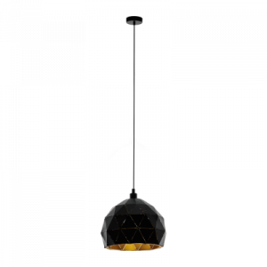 ΚΡΕΜΑΣΤΟ ΦΩΤΙΣΤΙΚΟ/1 E27 O300 ΜΑΥΡΟ /ΧΡΥΣΟ'ROCCAFORTE'