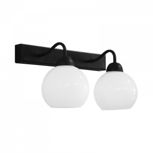 ΦΩΤΙΣΤΙΚΟ ΡΑΓΑ 2ΦΩΤΗ  AS-14ΑΡ 2/L RAGA BL-WH ΑΠΛΙΚΑ ΜΕΤ-ΓΥΑΛΙ