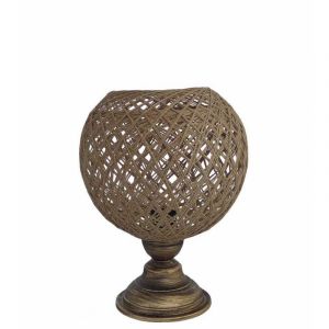 SILK-01/PR  -M- TABLE LAMP NAT-BR