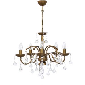 BISTRO/5L GOLD MAT ΠΟΛΥΦΩΤΟ Ε/14 ΚΕΡΙ ΜΕ ΚΡΥΣΤΑΛΛΑ