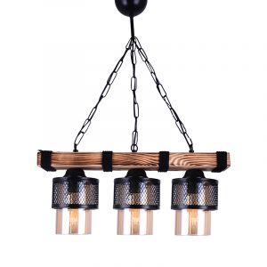 ΦΩΤΙΣΤΙΚΟ ΟΡΟΦΗΣ ΤΡΙΦΩΤΟ PWL-1046 PAKOWORLD Ε27 ΜΑΥΡΟ-ΚΑΡΥΔΙ 50X15X65ΕΚ