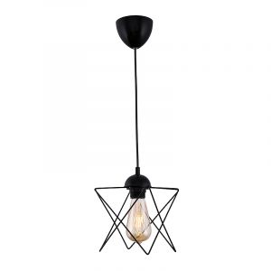 ΦΩΤΙΣΤΙΚΟ ΟΡΟΦΗΣ FAVEN MEGAPAP E27 ΜΕΤΑΛΛΙΚΟ ΜΟΝΟΦΩΤΟ ΧΡΩΜΑ ΜΑΥΡΟ 17X17X70ΕΚ.