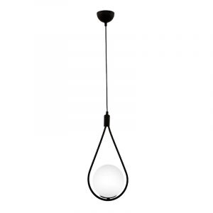 ΦΩΤΙΣΤΙΚΟ ΟΡΟΦΗΣ SHEMESH MEGAPAP E27 ΜΕΤΑΛΛΙΚΟ ΜΟΝΟΦΩΤΟ ΧΡΩΜΑ ΜΑΥΡΟ 20X20X85ΕΚ.