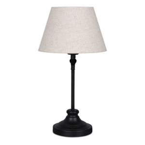 ΦΩΤΙΣΤΙΚΟ ΕΠΙΤΡΑΠΕΖΙΟ GRACE MEGAPAP E27 ΜΕΤΑΛΛΙΚΟ - ΥΦΑΣΜΑ PVC ΧΡΩΜΑ ΜΑΥΡΟ - ΚΡΕΜ O22X48ΕΚ.