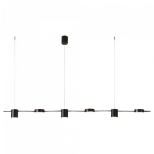 ΦΩΤΙΣΤΙΚΟ ΚΡΕΜΑΣΤΟ 6ΦΩΤΟ LED 45W 153X150 ΜΑΥΡΟ