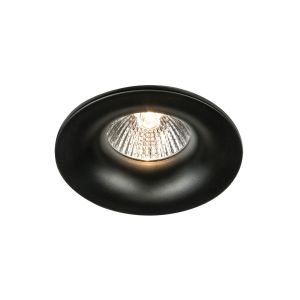 Σποτ στρογγυλό, σταθερό, GU5.3/PAR16, Max 12W (LED), IP65, o8.5x3.5cm, μαύρο