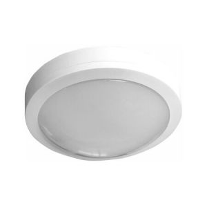 LED ΠΛΑΦΟΝΙΕΡΑ PC ΣΤΡΟΓΓΥΛΗ Φ170mm 12W 3000Κ IP65 ΛΕΥΚΗ