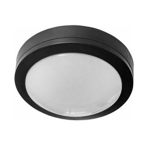 LED ΠΛΑΦΟΝΙΕΡΑ PC ΣΤΡΟΓΓΥΛΗ Φ230 18W 4000K IP65 ΜΑΥΡΗ