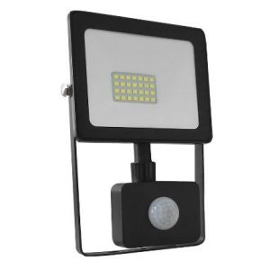 BLACK SENSOR LED SMD FLOOD LUMINAIRE IP66 20W 6000K 1760Lm 230V