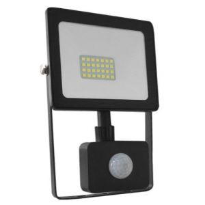 BLACK SENSOR LED SMD FLOOD LUMINAIRE IP66 20W 3000K 1600Lm 230V