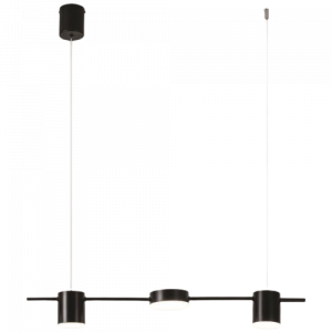 ΦΩΤΙΣΤΙΚΟ ΚΡΕΜΑΣΤΟ 3ΦΩΤΟ LED 24W 75X150 ΜΑΥΡΟ 3CCT