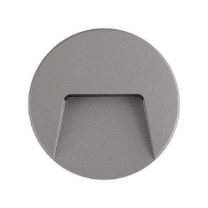 ΦΩΤΙΣΤΙΚΟ ΤΟΙΧΟΥ SLIM LED 3W IP65 230V 4000K Φ135MM ΓΚΡΙ PRO