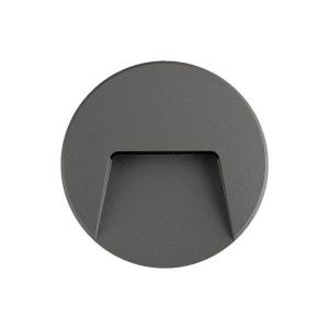 ΦΩΤΙΣΤΙΚΟ ΤΟΙΧΟΥ SLIM LED 3W IP65 230V 4000K Φ135MM ΓΡΑΦΙΤΗΣ PRO
