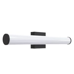 ΑΠΛΙΚΑ ΜΠΑΝΙΟΥ ΟΒΑΛ 15W 3CCT 600MM IP44 ΜΑΥΡΗ