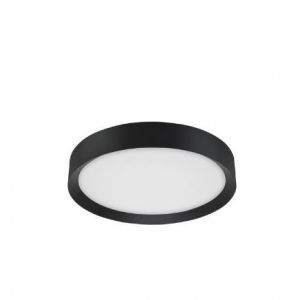 LUTON SANDY BLACK ALUMINIUM MATT WHITE ACRYLIC DIFFUSER LED 47 WATT 230 VOLT 3525LM 3000K IP20 D: 55 H: 8.5 CM