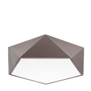 DARIUS CEILING LAMP METAL & ACRYLIC DIFFUSER BRONZE OUTSIDE & MATT WHITE INSIDE E27 4X10 WATT L:40 H:10CM