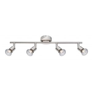 BASE SATIN NICKEL METAL GU10 4X50 WATT IP20 BULB EXCLUDED L: 51 W: 8 H: 10.9 CM