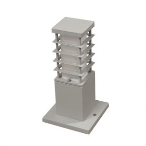 Φωτιστικό 7213-23 Κολώνα Αλουμ. Τετράγωνο Σκίστρο 70χ70 23cm E27 Γκρί