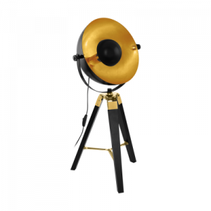 ΕΠΙΤΡΑΠΕΖΙΟ ΦΩΤΙΣΤΙΚΟ1 ΜΑΥΡΟ /MS/ΧΡΥΣΟ 'COVALEDA'