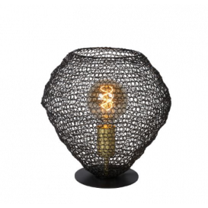 SAAR ΕΠΙΤΡΑΠΕΖΙΑ ΛΑΜΠΑ E27 / 40W H22 ΜΑΥΡΟ