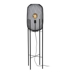 MESH FLOORLAMP O39CM E27 / 40W ΜΑΥΡΟ