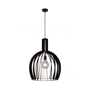 MIKAELA ΜΕΝΤΑΓΙΟΝ E27 O50CM H65CM ΜΑΥΡΟ