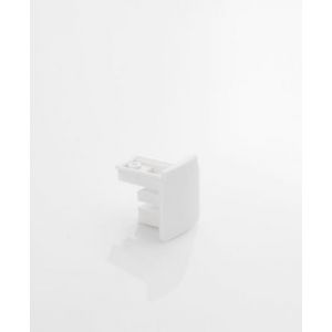  WHITE ALUMINIUM END PLUG 4 WIRES