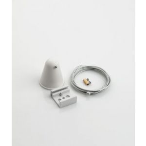  WHITE ALUMINIUM SUSPENSION KIT 2M WIRE PENGING FITTING SUITABLE FOR 4 WIRES TRACK RAIL