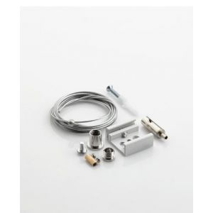  WHITE ALUMINIUM SUSPENSION KIT 2M WIRE PENGING FITTING SUITABLE FOR 4 WIRES TRACK RAIL