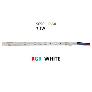 Ταινία LED 12VDC 7.2W/m 36LED/m RGB & Λευκό IP54