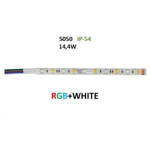 Ταινία LED 24VDC 14.4W/m60LED RGB & Λευκό IP54